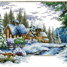 Схема вышивки «Домик»