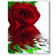 Оригинал схемы вышивки «Роза на воде» (№505829)