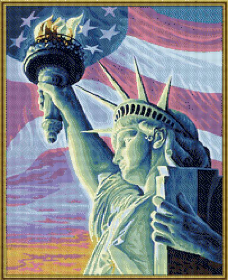 Статуя свободы - пейзаж, америка - предпросмотр