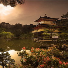 Схема вышивки «Японский домик»