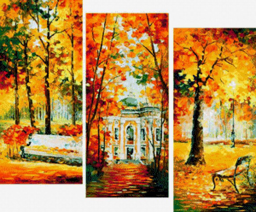 триптих 2 деонида афремова - картина, картины - предпросмотр