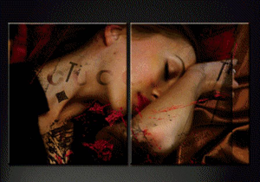 триптих девушка - красота, девушка - предпросмотр