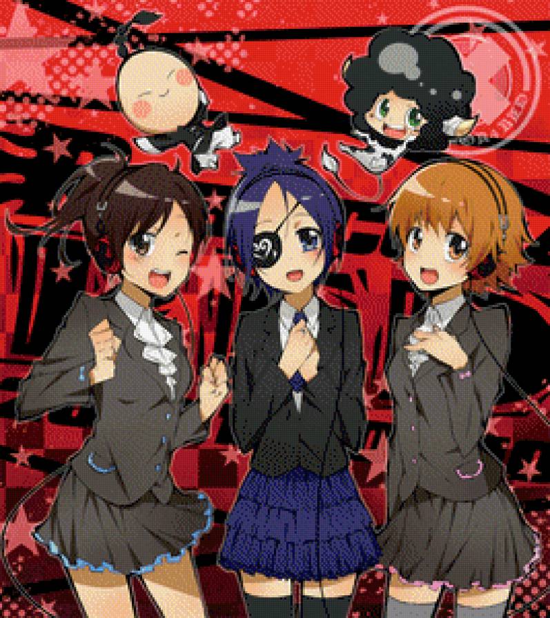 Хару, Хроме и Кеоко - репетатор киллер реборн - предпросмотр