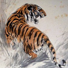 Оригинал схемы вышивки «тигр» (№506779)