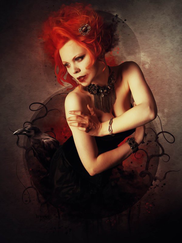 Бестия - готика, девушка - оригинал