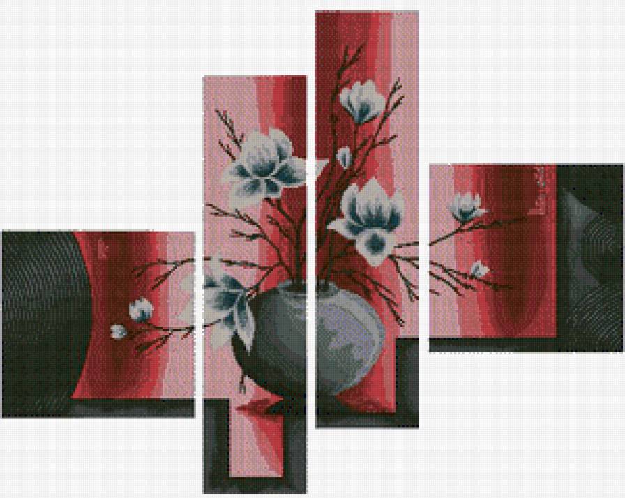№506932 - цветы, триптих - предпросмотр