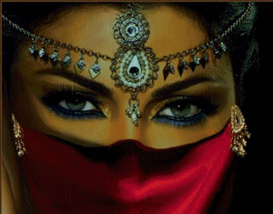 Взгляд - девушка, глаза - предпросмотр