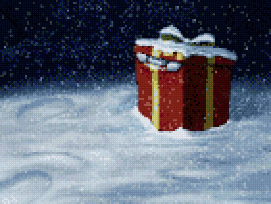 новогодний подарок - зимние мотивы - предпросмотр