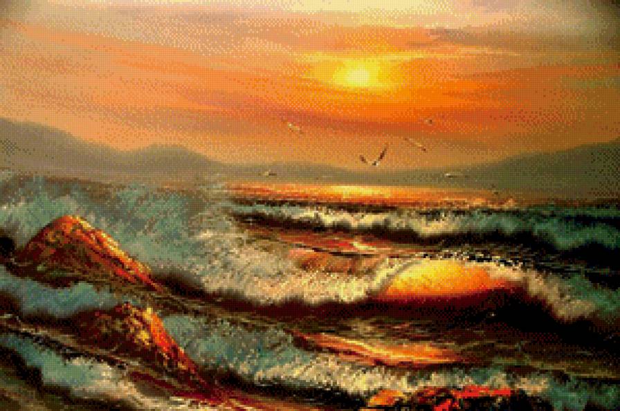 Морской пейзаж - море, природа, пейзаж - предпросмотр