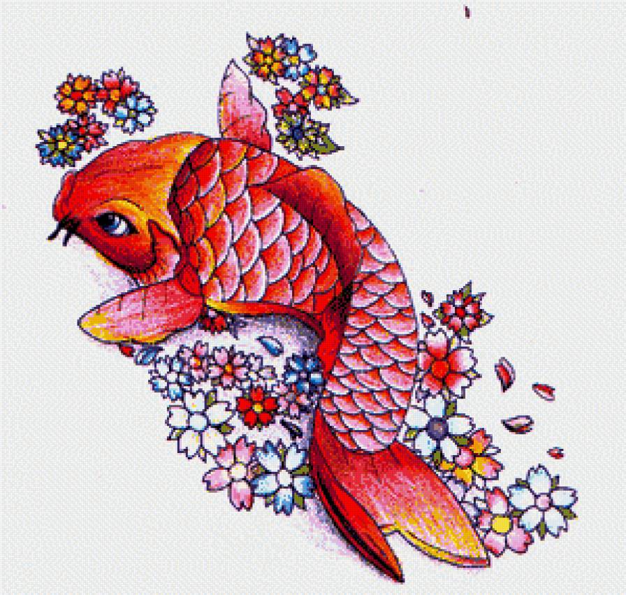 золотая рыбка - картина - предпросмотр