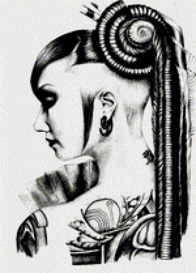 Фентези - япония, фантастика, портрет, восток, девушка - предпросмотр