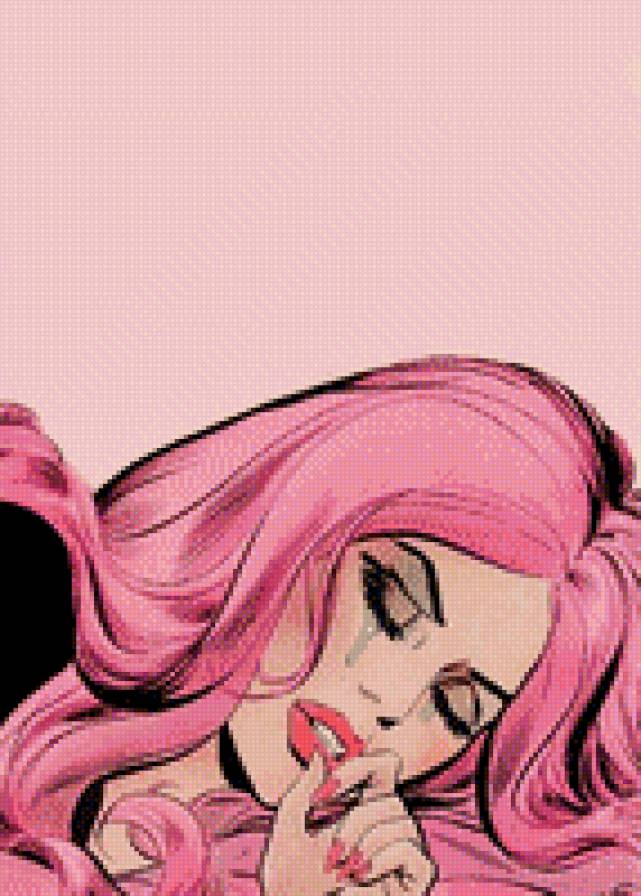 В розовых тонах - девушка, слезы - предпросмотр