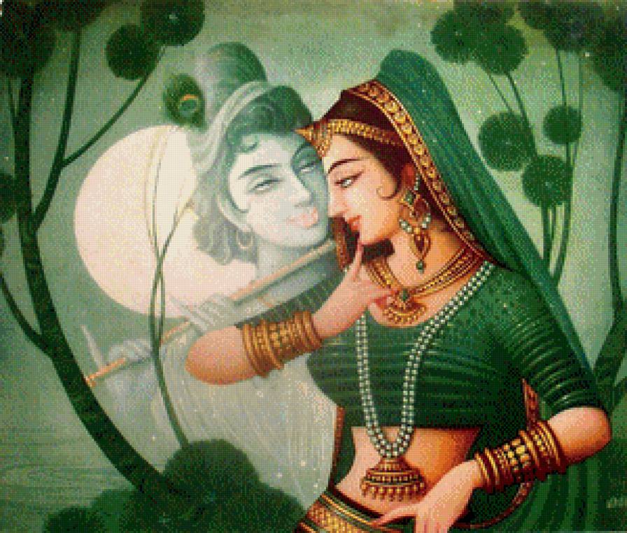 Кришна и Радха - кришна, индия, радха - предпросмотр
