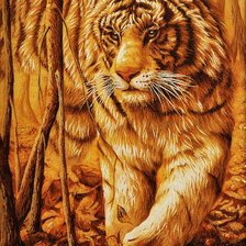 Схема вышивки «хищник»