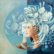 Схема вышивки «Отражение»