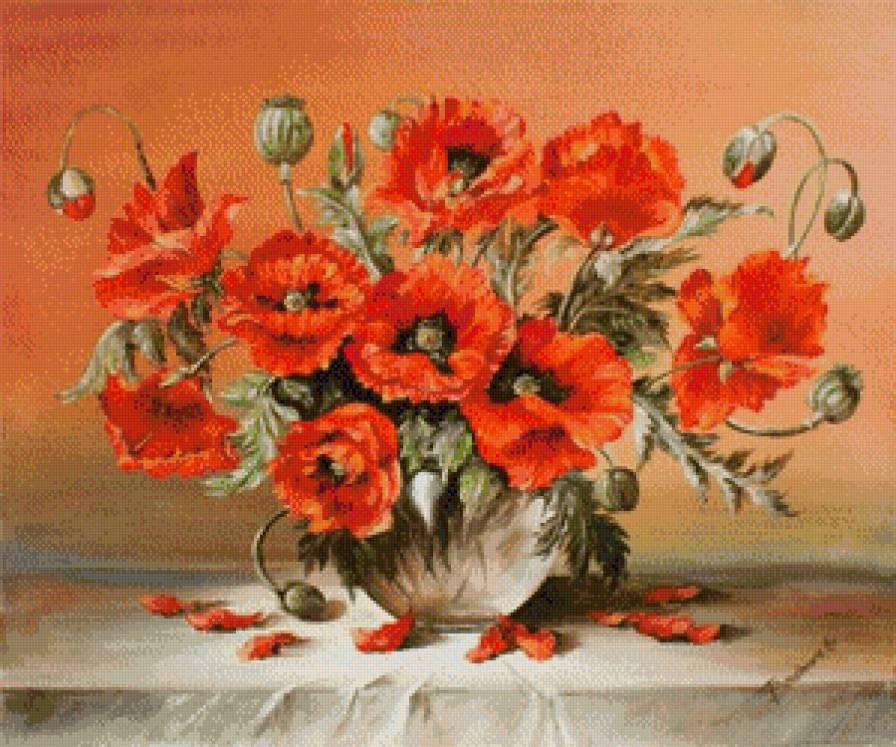 маки - картина цветы - предпросмотр