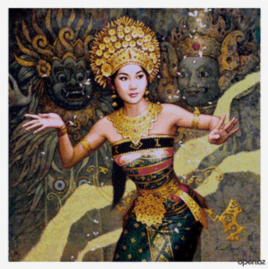 Тайская танцовщица - девушка, красавица, восток, азия - предпросмотр