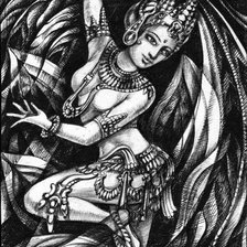 Оригинал схемы вышивки «Индийская танцовщица» (№508468)