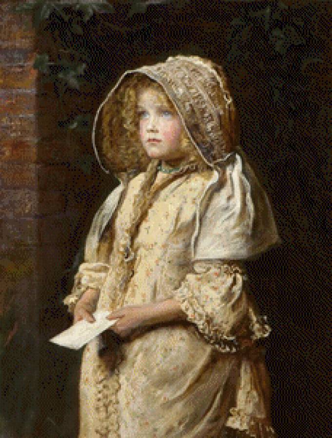 Девочка с письмом - картины, дети, девочки - предпросмотр