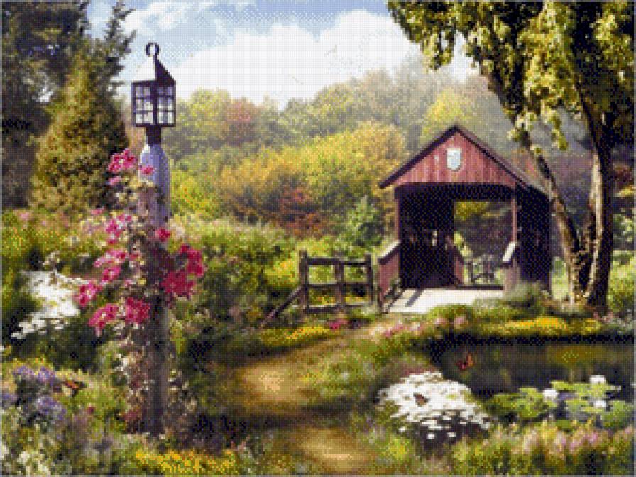 Мост - мост, река, пейзаж - предпросмотр