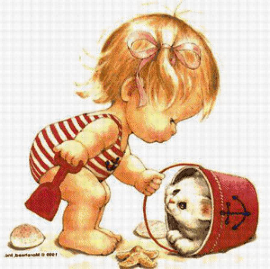 забавные детки - девочки, детки, мальчики, малыши, забавные детки, мальчик, собака - предпросмотр