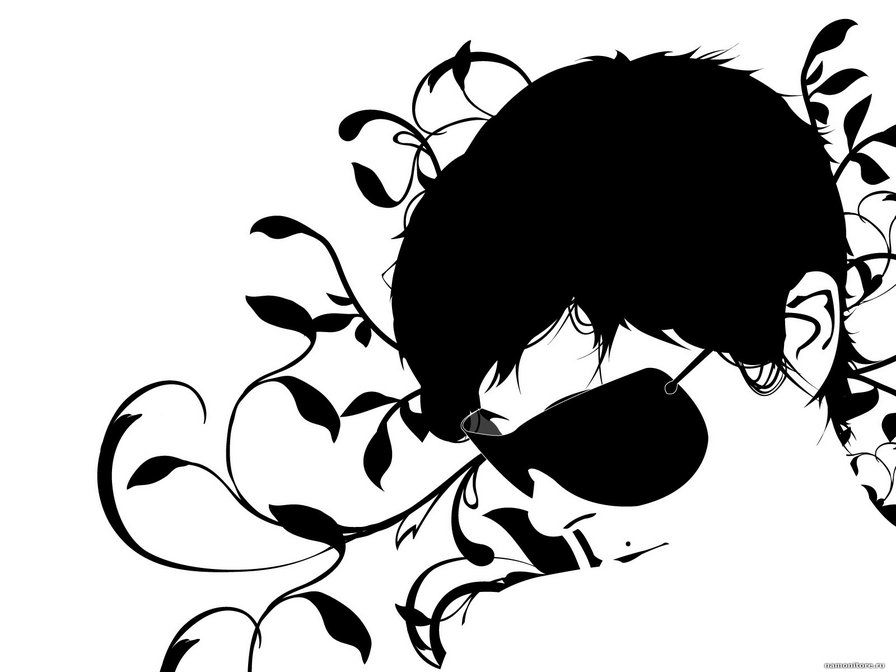 Инкогнито - парень, монохром - оригинал