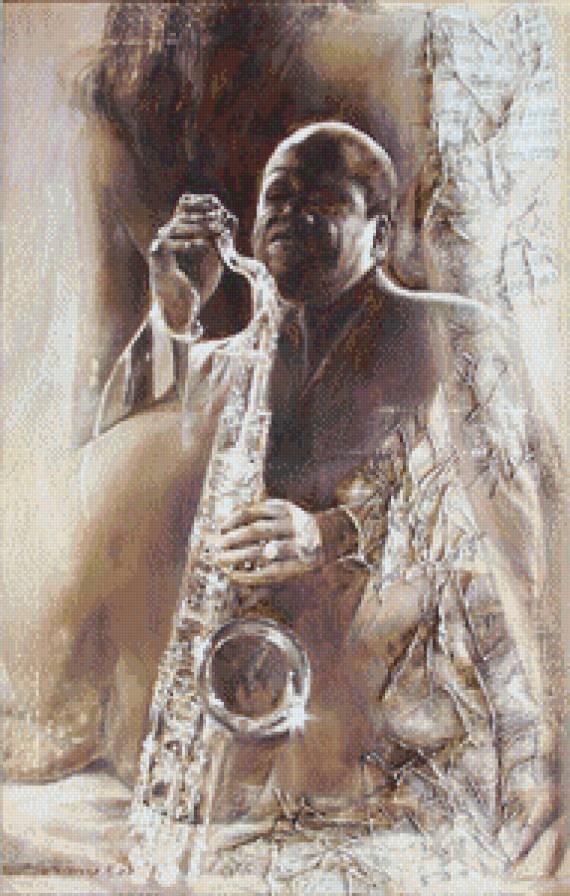 Джаз - живопись, марина подгаевская - предпросмотр