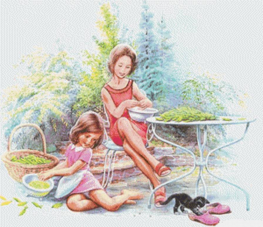 Серия "Очаровашки" - животные, девочка, котята, дети, женщина, девушка, пейзаж, кошки - предпросмотр