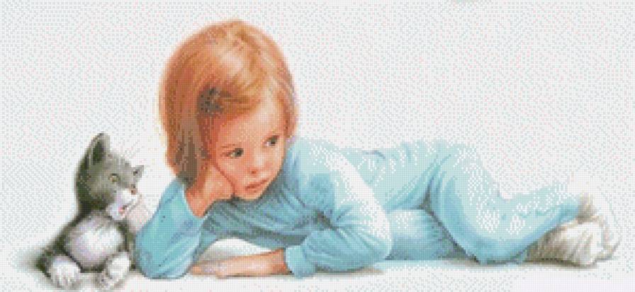 Серия "Очаровашки" - животные, дети, девочка, кошки, котята - предпросмотр