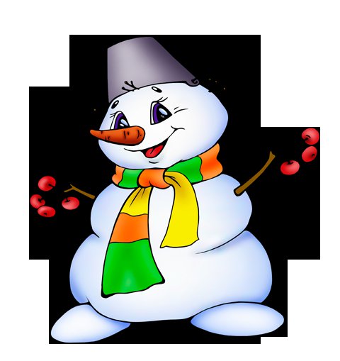 снеговик - новый год - оригинал