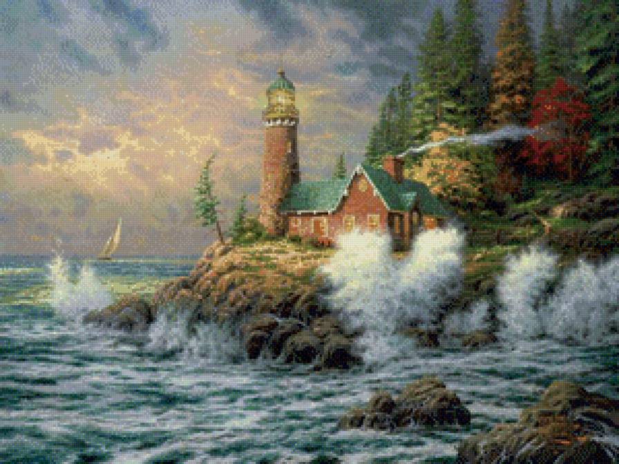 Маяк - маяк, пейзаж - предпросмотр