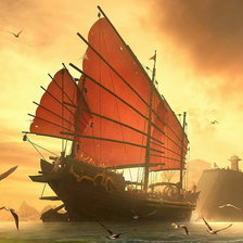 Схема вышивки «Кораблик»