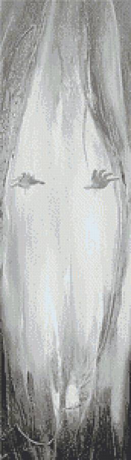 Женский образ - триптих (левая часть) - женщина, триптих, люди.дама, живопись, монохром - предпросмотр