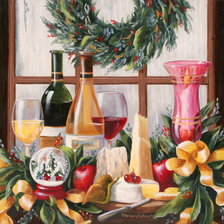 Схема вышивки «Рождественский стол»