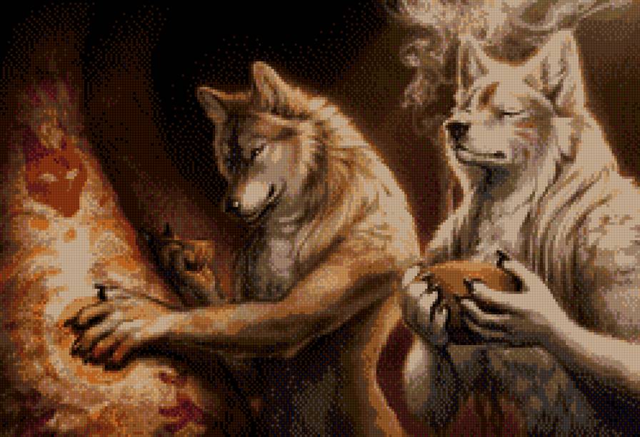 дары лесному богу - волки, фантастика - предпросмотр