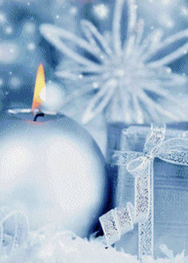 Новогодние украшения - новый год, подарки, свеча - предпросмотр