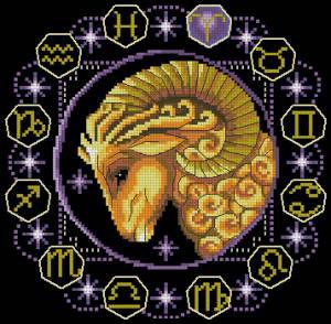 зодиак овен - гороскоп, знак, подушка, зодиак, овен - оригинал
