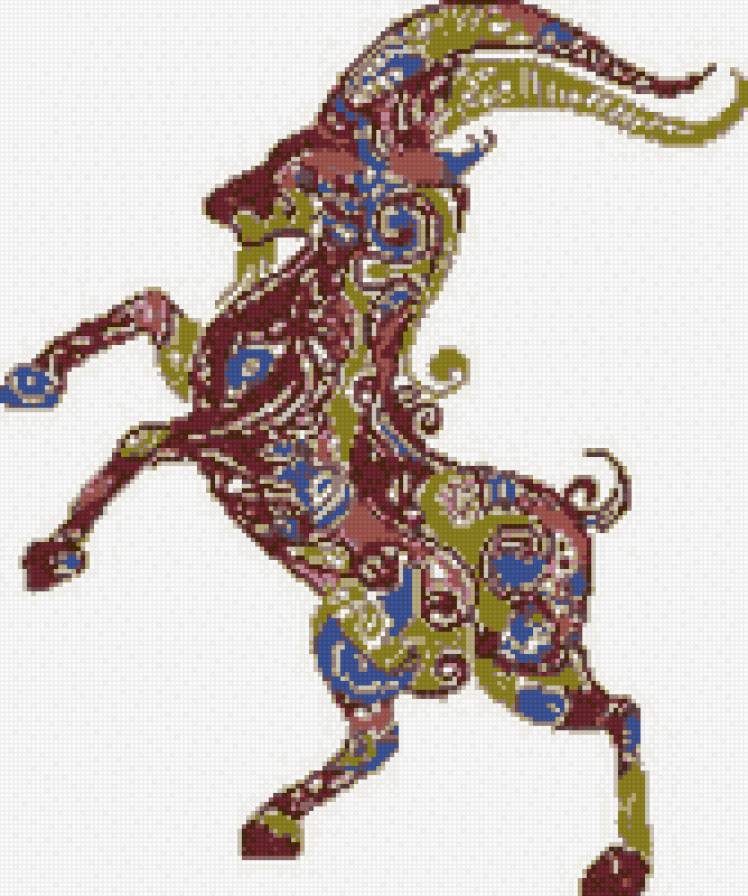 зодиак козерог - козерог, подушка, зодиак, гороскоп - предпросмотр