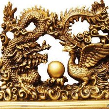 Схема вышивки «золотые драконы»