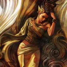 Схема вышивки «Восточная девушка»