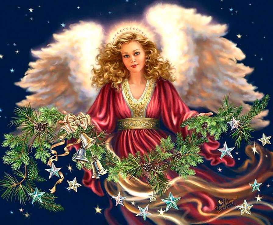 Ангел - рождество, ангел - оригинал