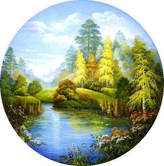 Певучие пейзажи России - картина, пейзаж - оригинал