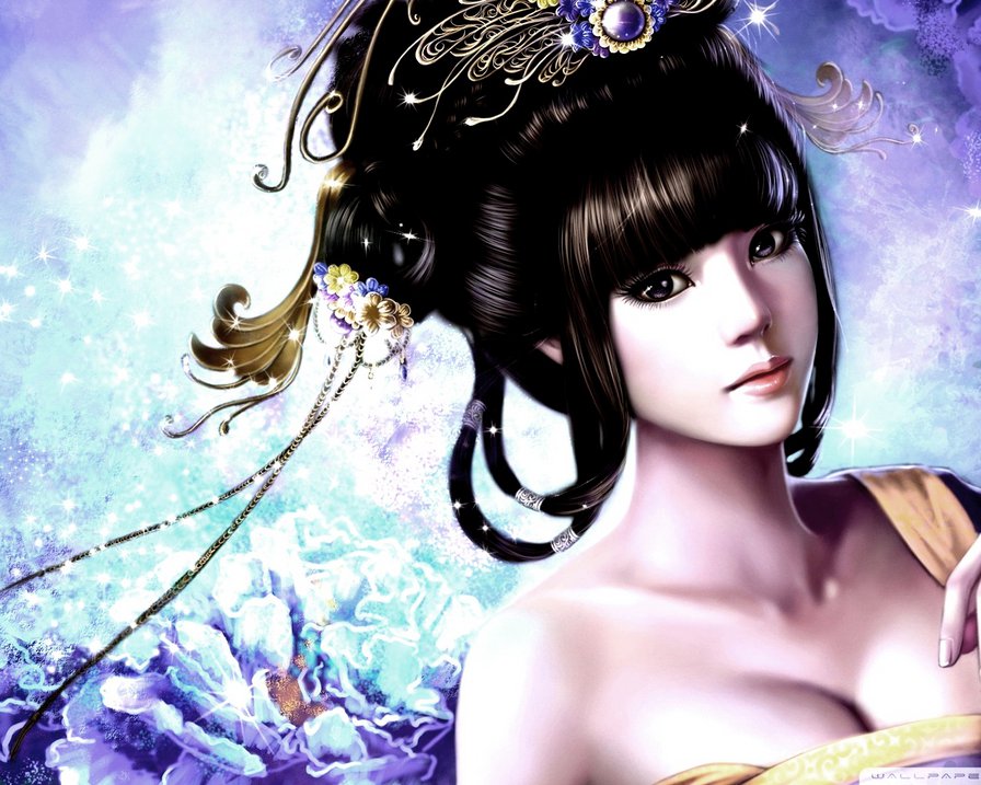 Фея цветов - портрет, волшебство, девушка, сказка - оригинал