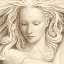 Схема вышивки «Девушка»