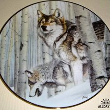 Оригинал схемы вышивки «Волки в березовой роще» (№511190)