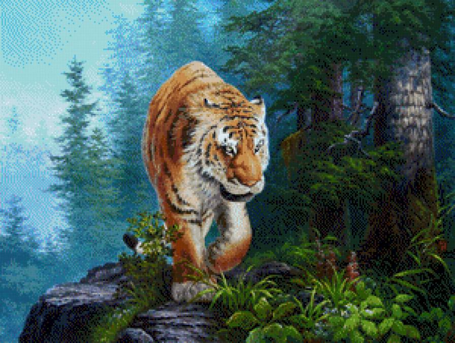 тигр - картина - предпросмотр