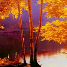 Схема вышивки «золотая пора»