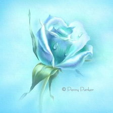 Оригинал схемы вышивки «голубая роза» (№511740)