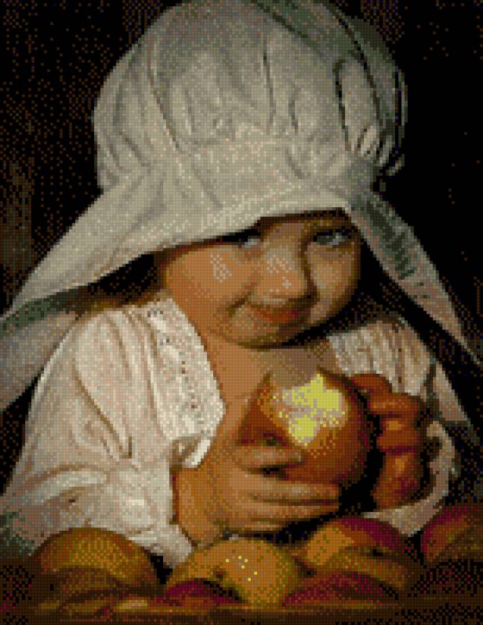 Dziecko z jabluszkami:) - deti - предпросмотр