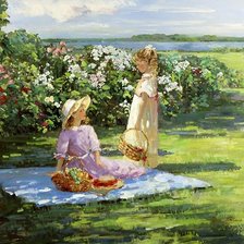 Схема вышивки «Piknik na trawie»